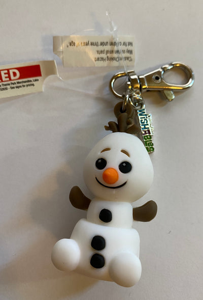 Disney Parks Frozen Olaf Wishables Keychain New with Tag