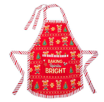 Disney Parks Holiday Cheer Mickey Minnie Baking Spirits Bright Apron Adults New