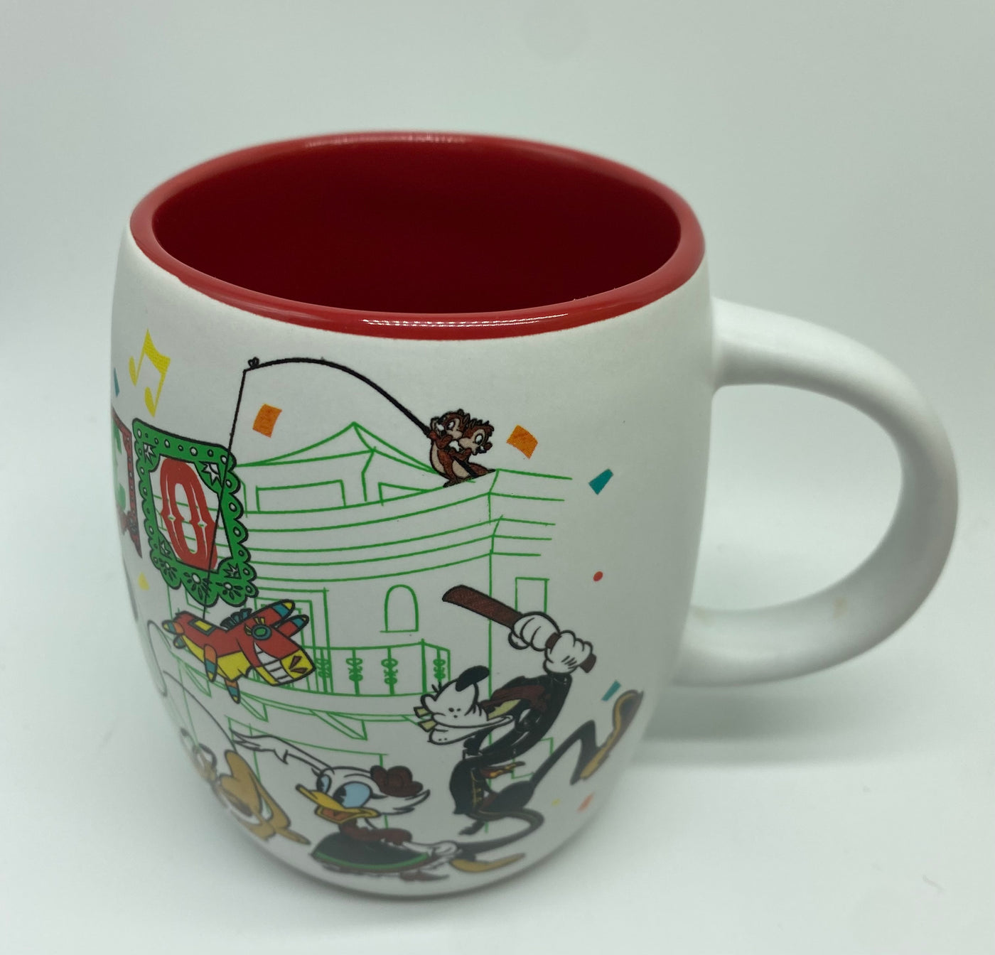 Disney Parks Mexico Mickey Friends and The Three Caballeros Ceramic Coffee Mug