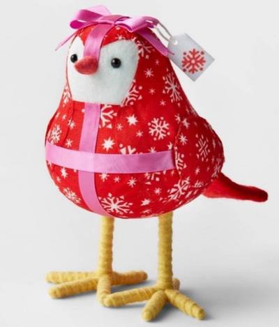 Target Christmas Featherly Friends Bow Bird Decorative Figurine New