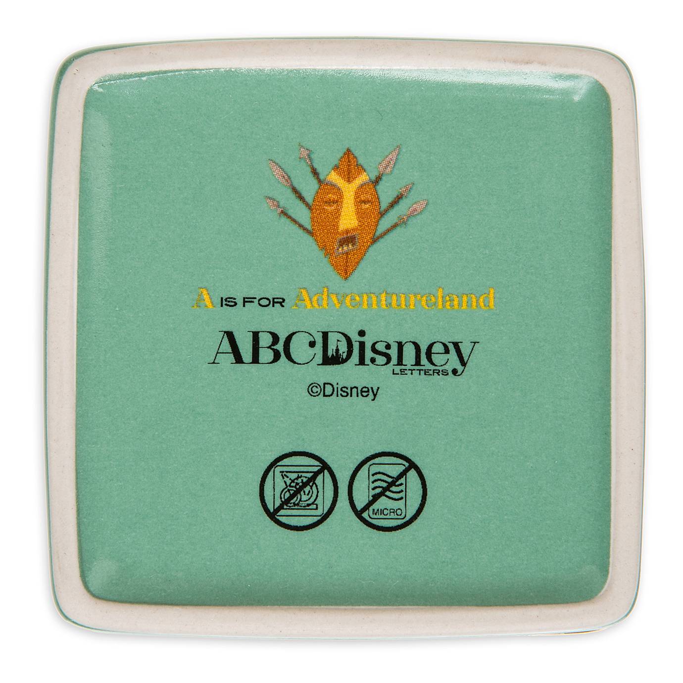 Disney Parks ABC Letters A is for Adventureland Ceramic Trinket Box New