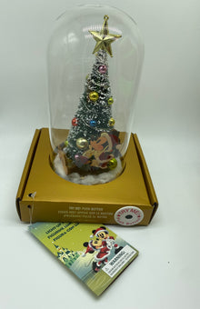Disney Mickey Santa and Pluto Dome Christmas Tree Light Up Figurine New with Box