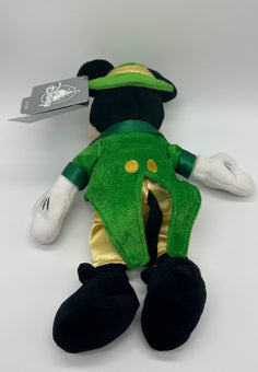 Disney Parks St. Patrick Irish Mickey Plush New with Tag