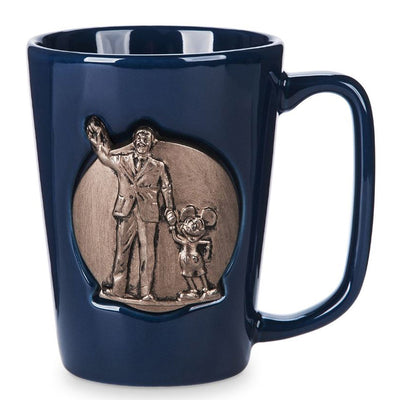 Disney Parks Mickey and Walt Disney Partners Ceramic Coffee Mug New