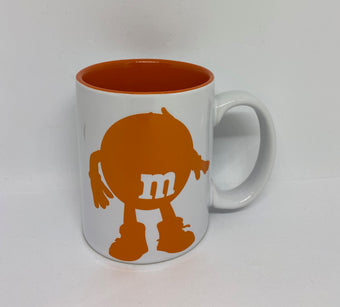 M&M's World Orange Silhouette Nope Nope Nope Nope Coffee Mug New