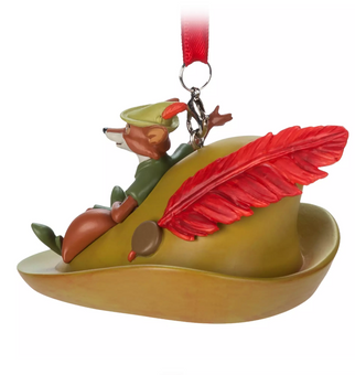 Disney Sketchbook Robin Hood Hat Christmas Ornament New with Tag