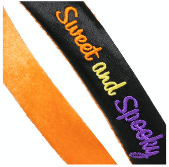 Disney Parks Halloween Candy Minnie Mouse Ear Headband with Sequined Bow New