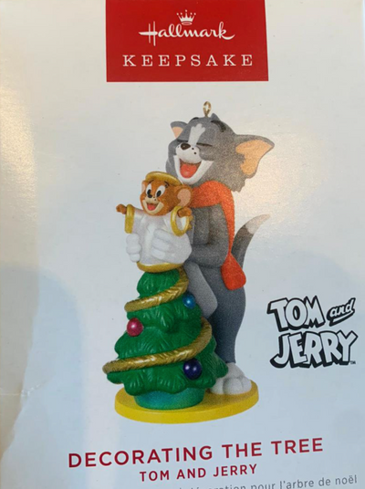 Hallmark 2022 Tom and Jerry Decorating the Tree Christmas Ornament New Box