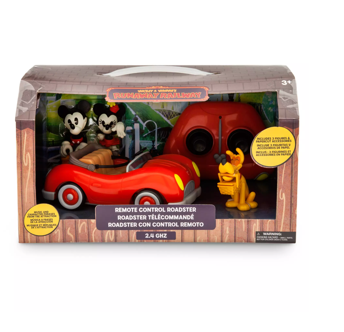 Disney Mickey and Minnie's Runaway Railway Remote Control Roadster Set New w Box