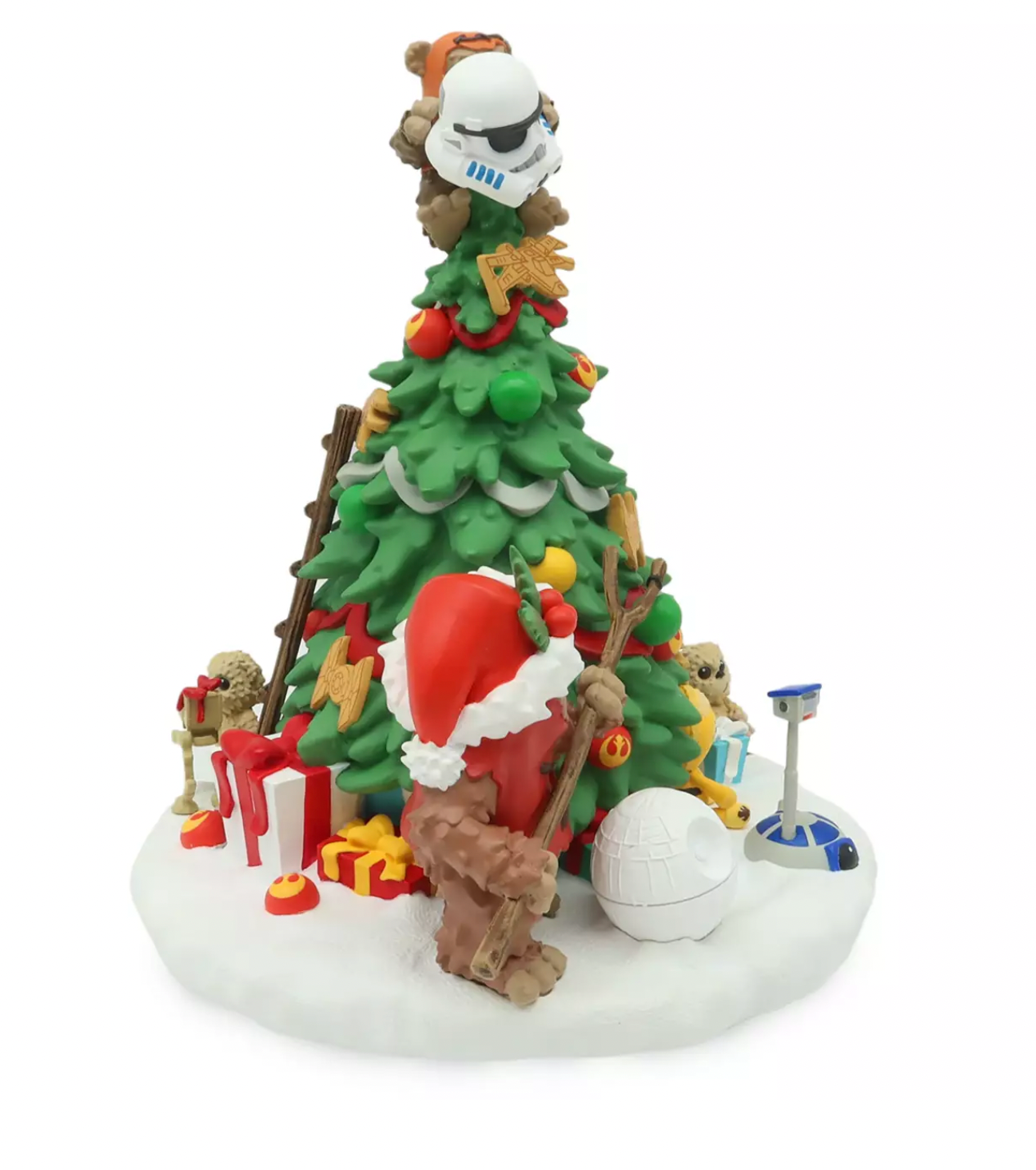 Disney Star Wars Ewok Musical Christmas Tree Figurine New with Box
