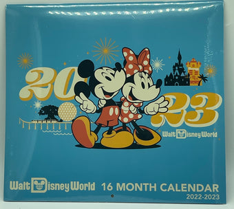 Disney 2023 Walt Disney World Mickey Minnie Remy Star Wars 16 Month Calendar New
