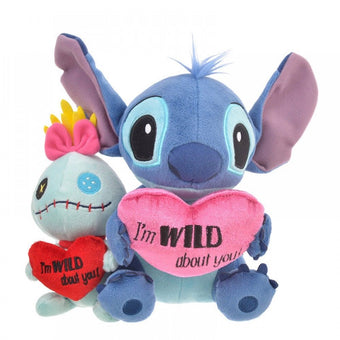 Disney Store Japan Valentine Stitch & Scrump Plush New with Tags