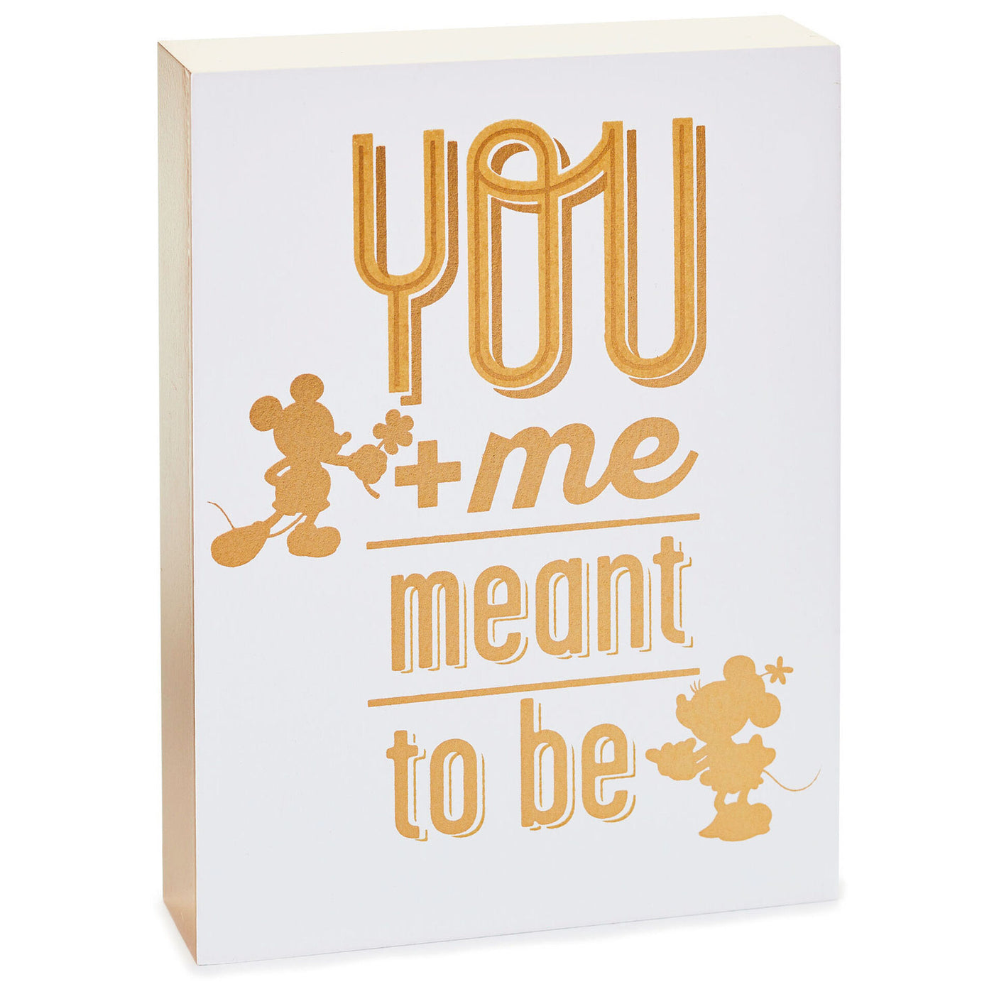 Hallmark Disney Mickey and Minnie Meant to Be Quote Sign New With Tag