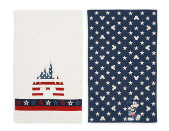 Disney Parks Mickey Mouse Americana Kitchen Towel Set New with Tags