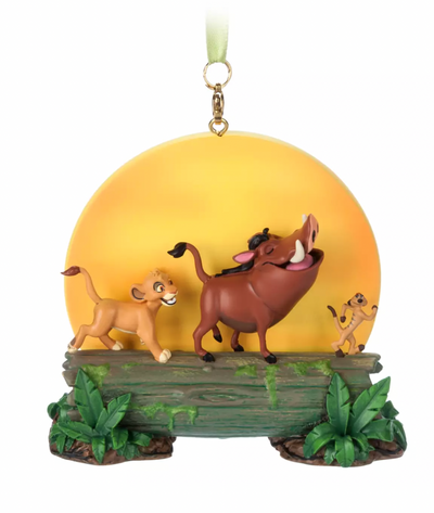 Disney Sketchbook The Lion King Simba Timon Pumbaa Christmas Ornament New w Tag