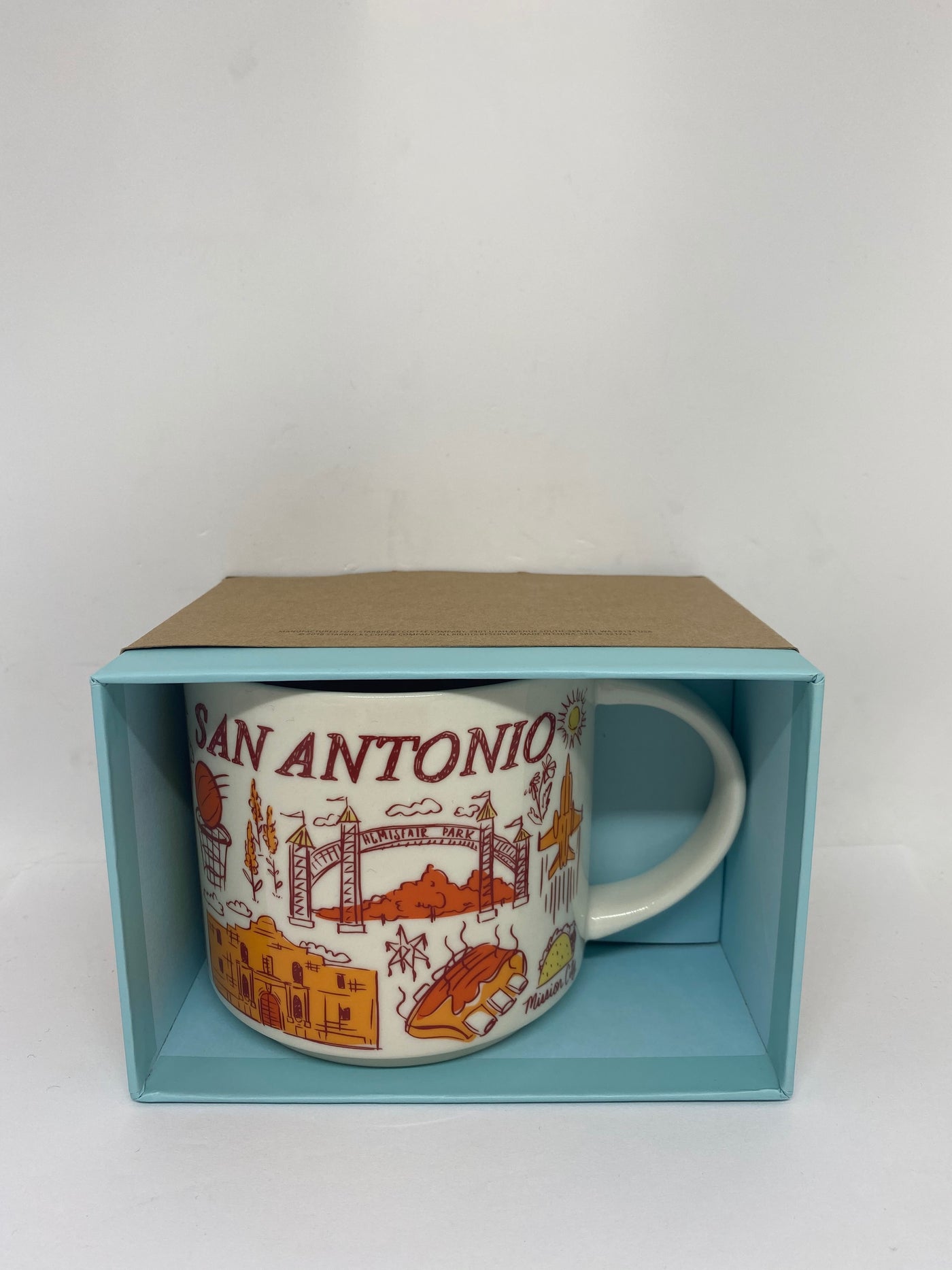 Starbucks Been There Series Collection San Antonio Texas Coffee Mug New With Box