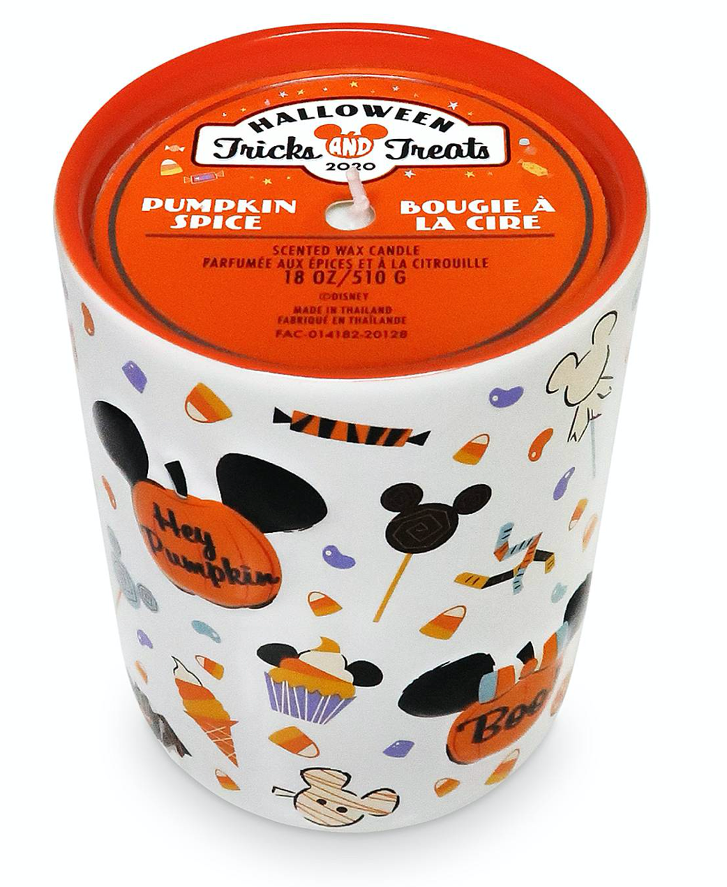 Disney Parks Halloween 2020 Mickey Mouse Pumpkin Spice Halloween Candle New