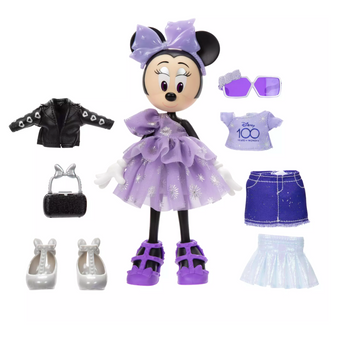 Disney 100 Years of Wonder Minnie Doll and Accessories Set New with Box