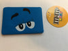 M&M's World Blue Character Small Card Holder New with Tags
