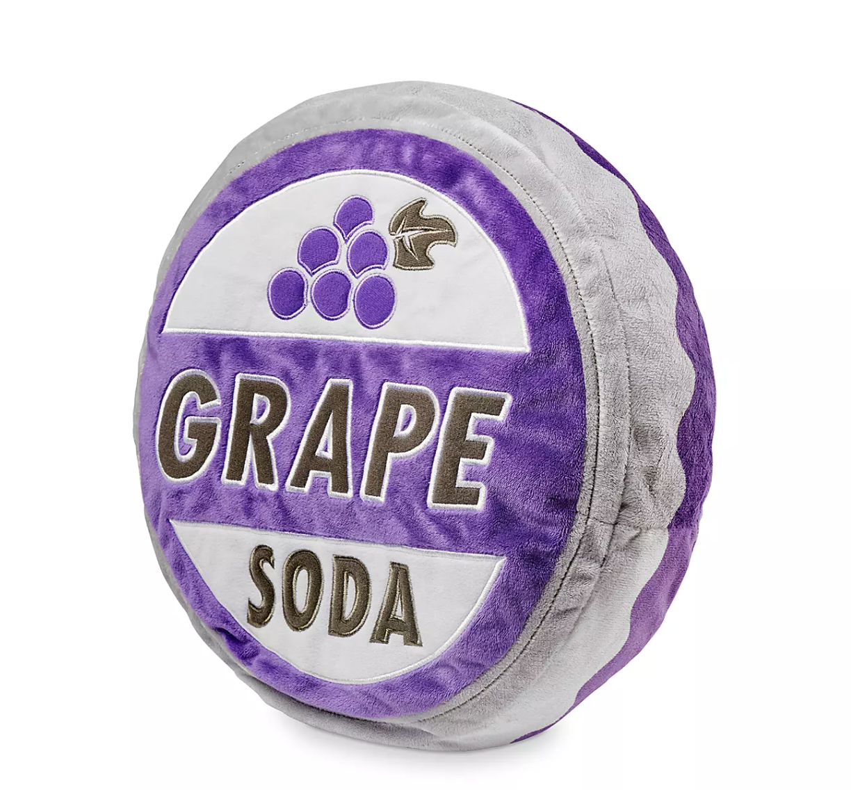 Disney Parks Up Grape Soda Bottlecap Plush Pillow New with Tag