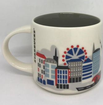 Starbucks You Are Here Basel Switzerland Ceramic Coffee Mug New with Box