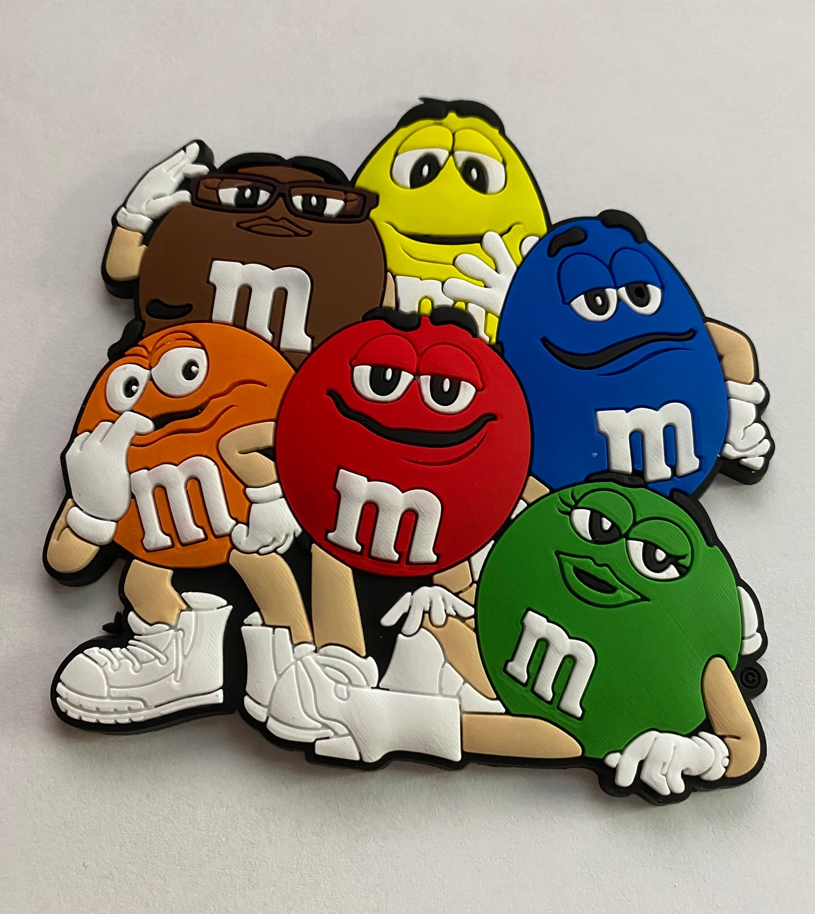 M&M's World Blue Character PVC Magnet New 