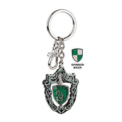 Universal Studios Harry Potter Slytherin Crest Spinning Keychain New with Tags