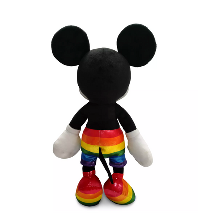 Disney Parks Rainbow Collection Mickey Medium Plush New with Tag