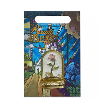 Disney Beauty and the Beast Enchanted Rose Flair Pin New with Card