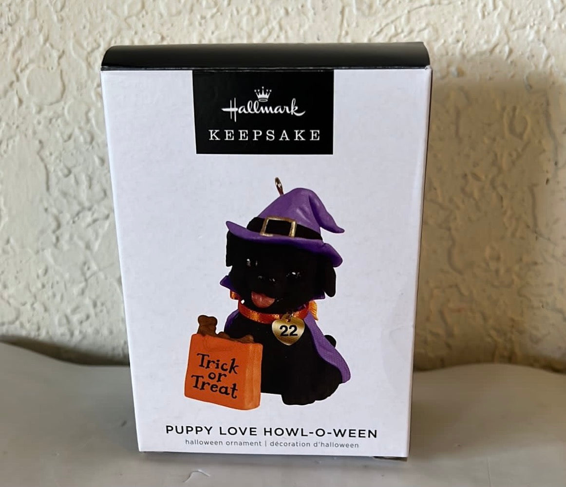 Hallmark 2022 Halloween Puppy Love Howl-O-Ween Christmas Ornament New With Box