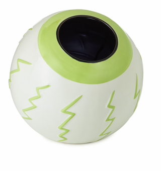 Hallmark Halloween Eyeball Ceramic Candy Bowl New