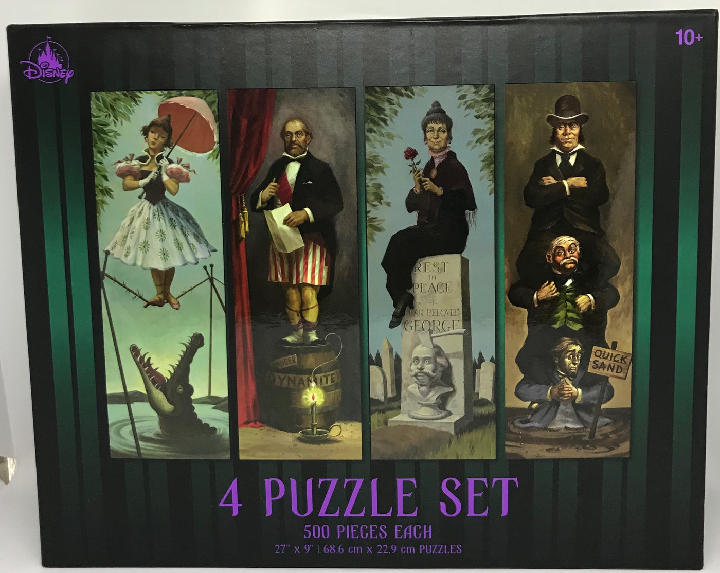 Disney Haunted Mansion Stretching Room Portraits 4 puzzle 500 Pieces New