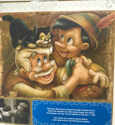 Disney Parks 80th Pinocchio Geppetto Figaro 1000 Pcs Puzzle New with Box
