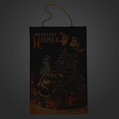 Disney Parks Mickey Minnie Merriest Wishes Tapestry Light Yp New With Tag