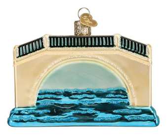 Old World Christmas Gondola Glass Christmas Ornament New with Box