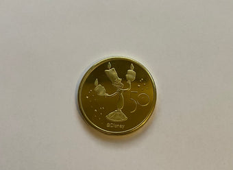 Disney Parks WDW 50th Magical Celebration Lumiere Coin Medallion New