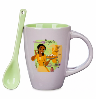 Disney EPCOT Food & Wine Festival 2022 Tiana Mug with Spoon New