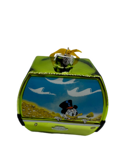 Disney Parks Skyliner Donald Friends Scrooge Glass Christmas Ornament New w Tag
