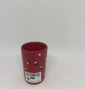 Disney Parks Minnie Red Bows & Dots Ceramic Shot Glass New