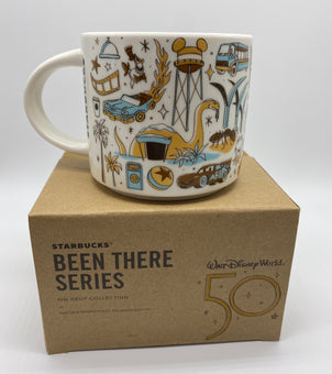 Disney WDW 50th Celebration Starbucks Been There Hollywood Studios Mug New