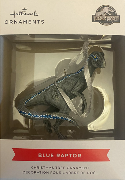 Hallmark Jurassic World Blue Raptor Christmas Ornament New with Box