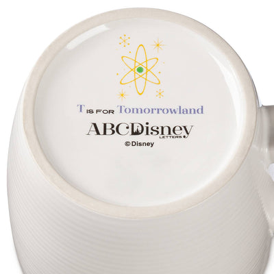 Disney Parks ABC Letters T is for Tomorrowland Ceramic Coffee Mug New