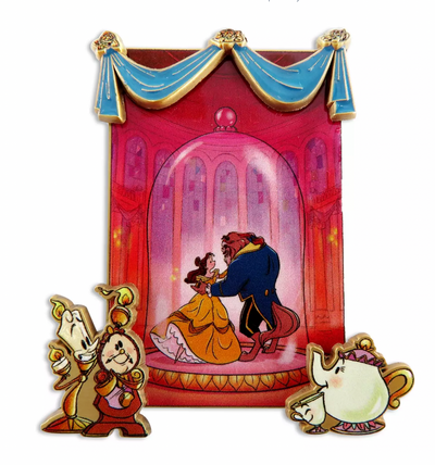 Disney Beauty and the Beast 30th Anniversary Pin Set Limited Edition New