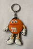 M&M's World PVC Orange Character Keychain New with Tag