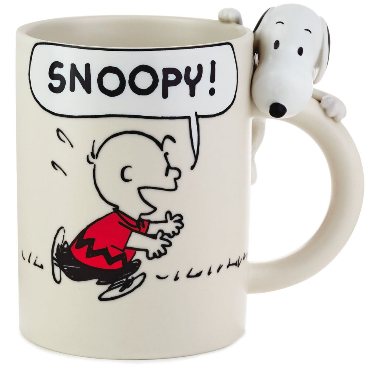 Hallmark Peanuts Dimensional Snoopy and Charlie Brown Mug New