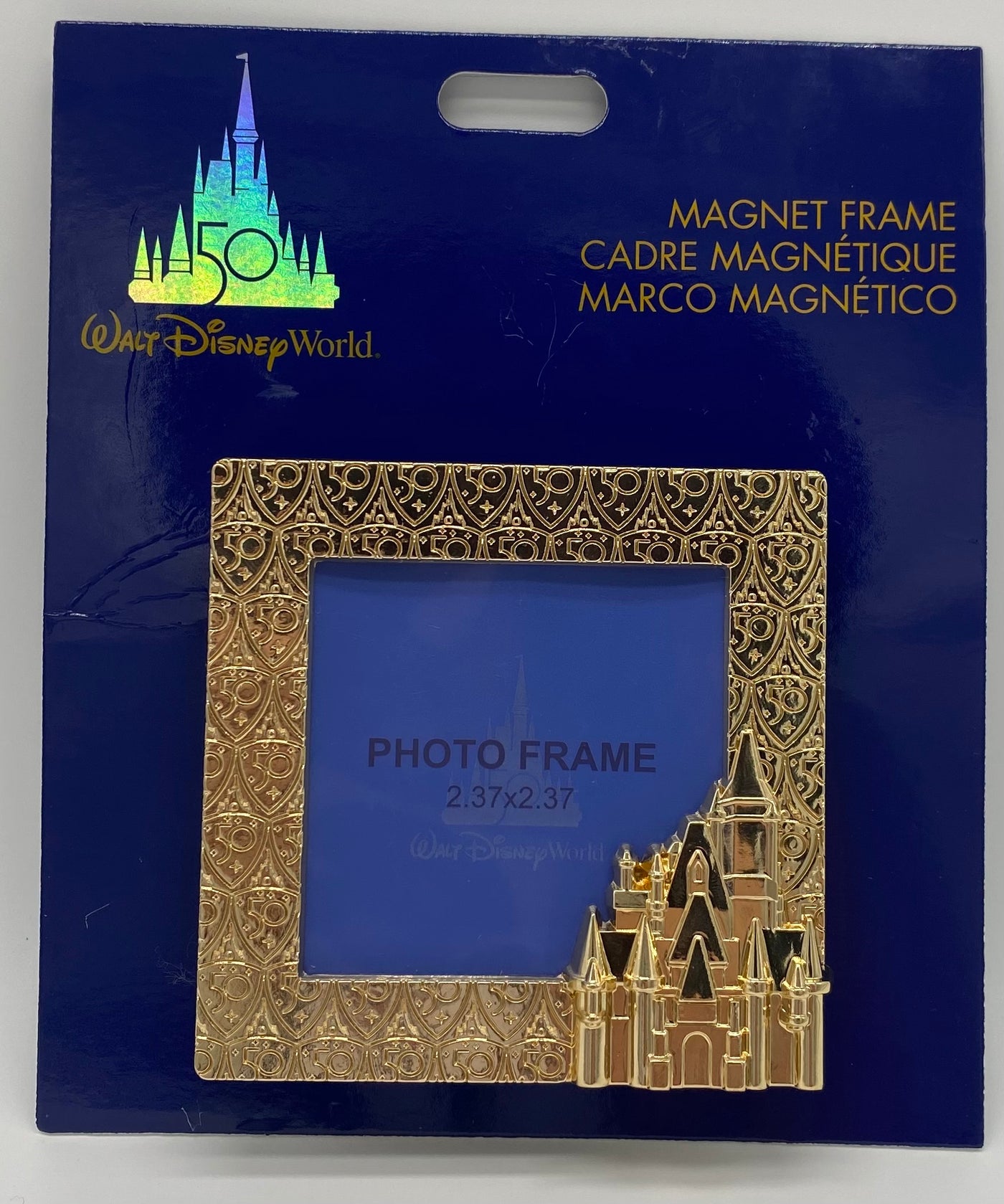 Disney Parks WDW 50th Magical Celebration Castle Magnet Frame New with Card
