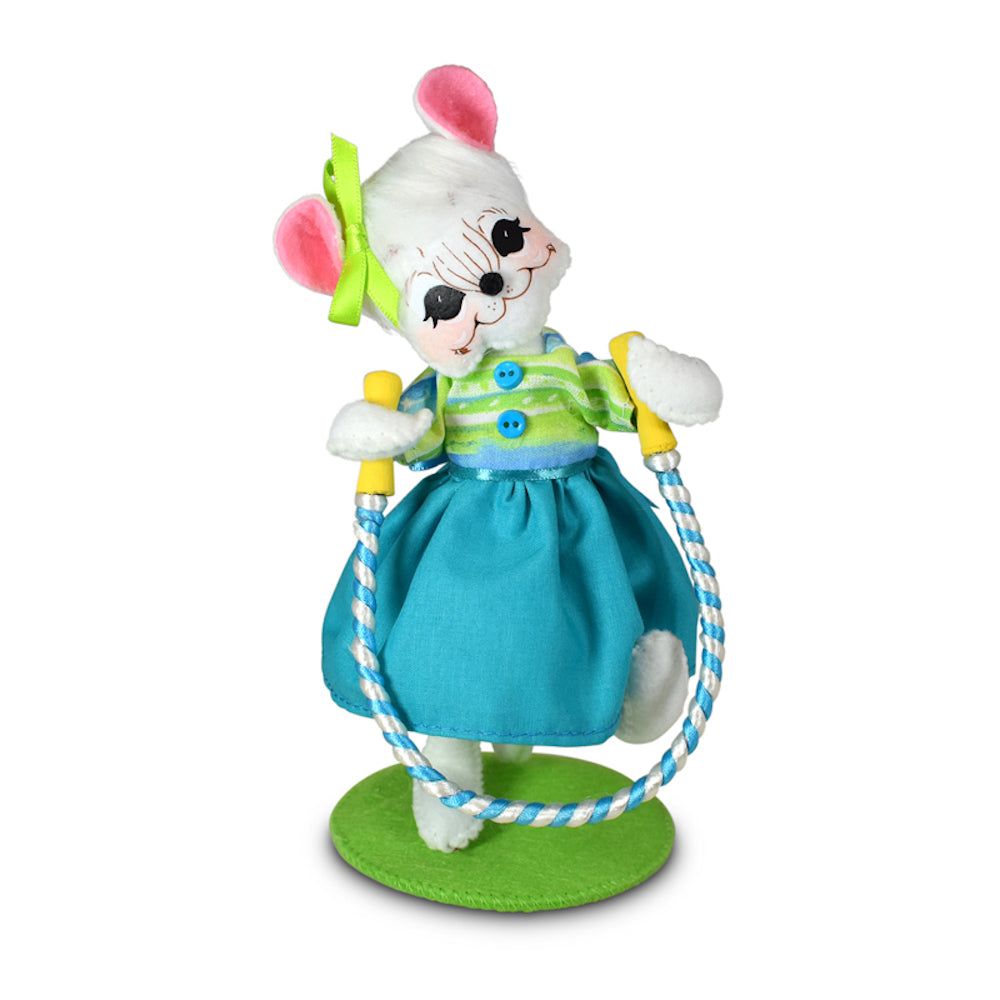 Annalee Dolls 2022 Easter Spring 6in Jump Rope Mouse Plush New with Tag