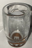 M&M's World Brown Big Face Clear Shot Glass New