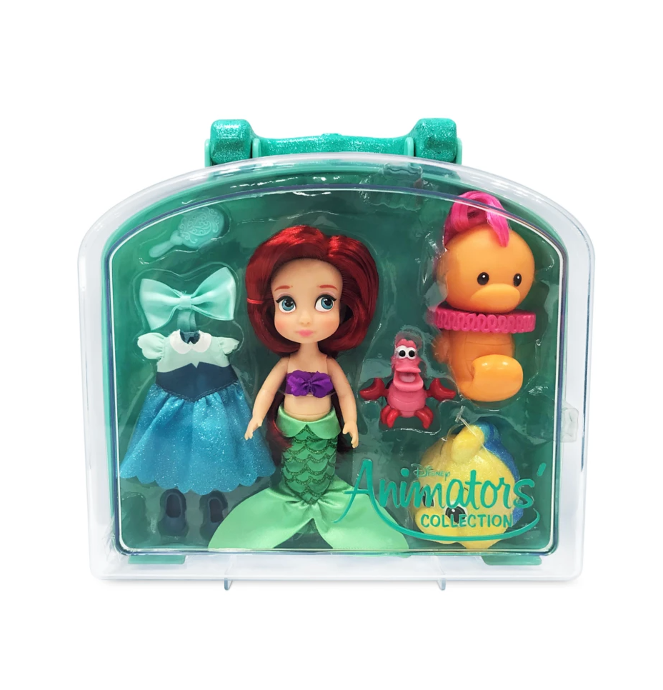 Disney The Little Mermaid Ariel Animators Mini Doll Play Set New with Case