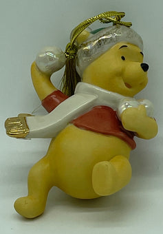 Disney Lenox Winnie the Pooh Winter Fun Christmas Ornament New with Box